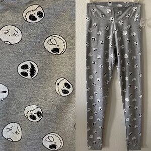 Disney Women Juniors' Jack Skellington Nightmare Before Xmas Leggings Size S NWT